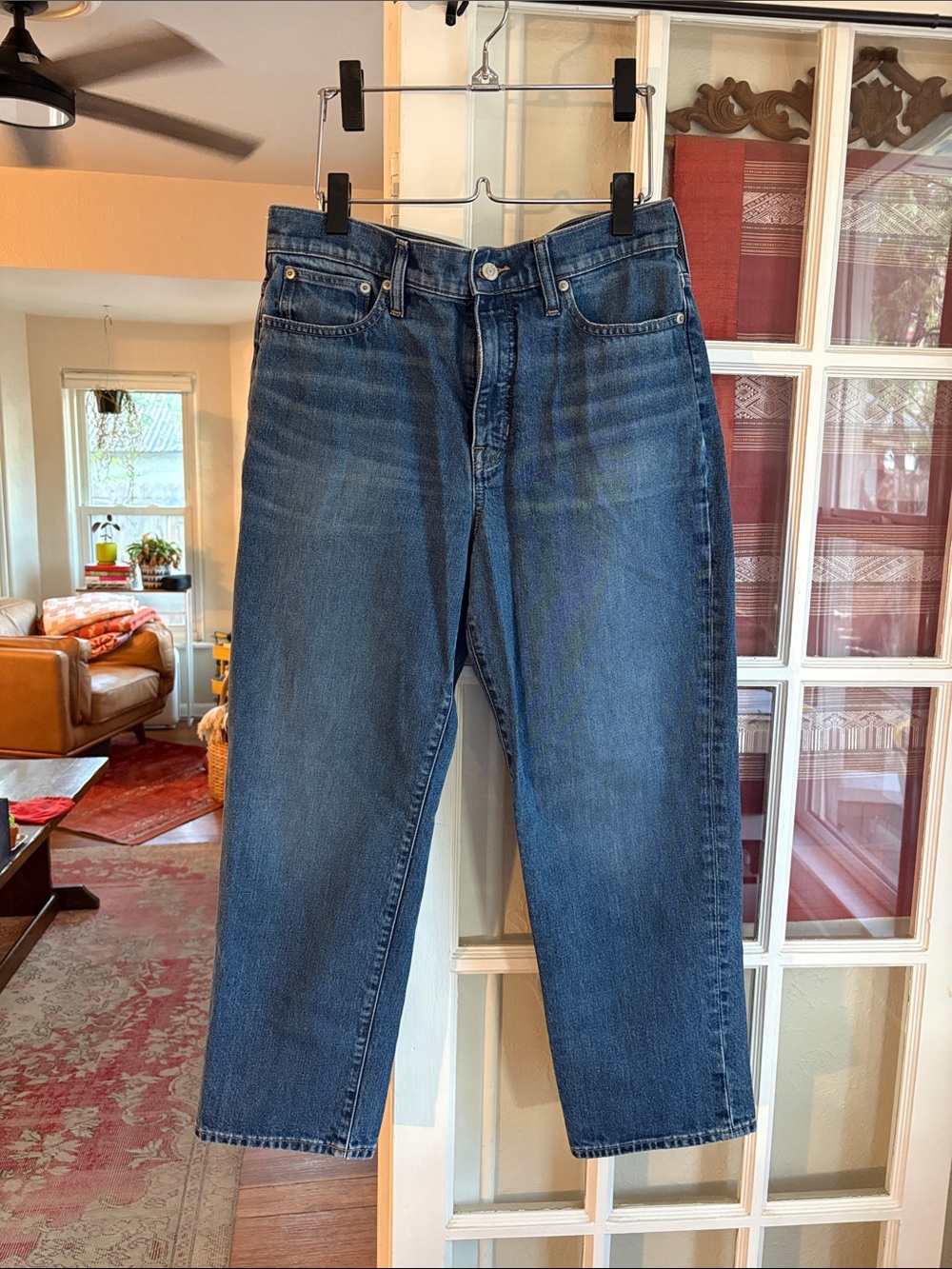 J.Crew High-rise 90s Classic Straight Jean (Buoy Wash/30)